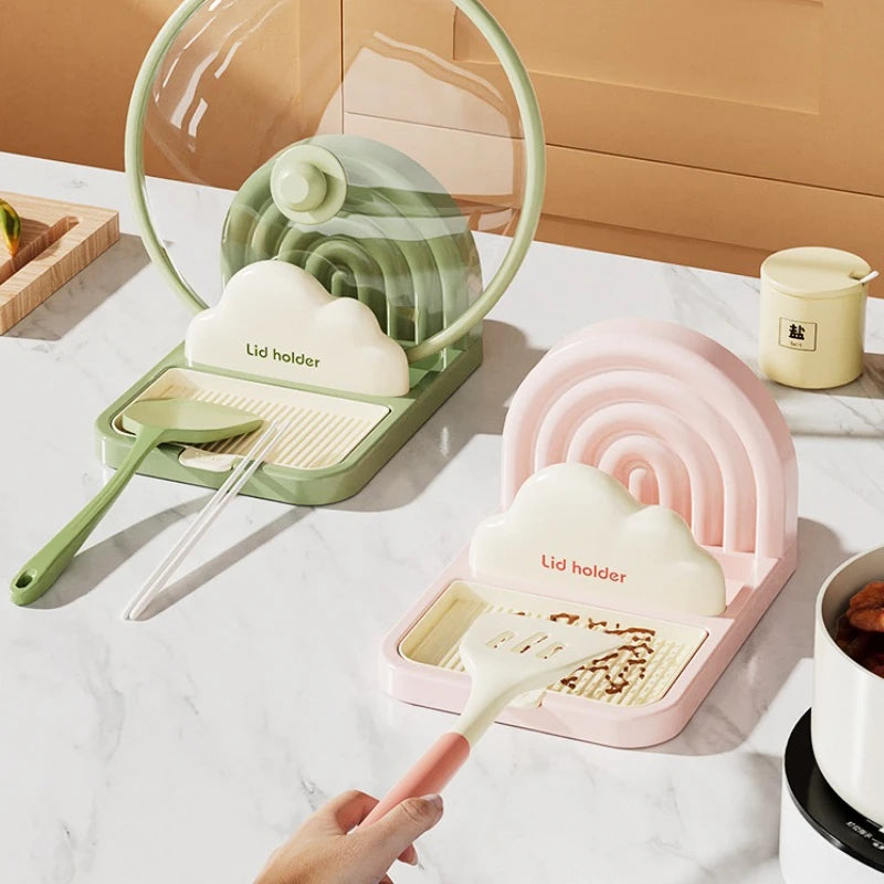 Besteck- & Topfdeckelhalter – ABS Multi-Funktion, 20x13.5x11cm