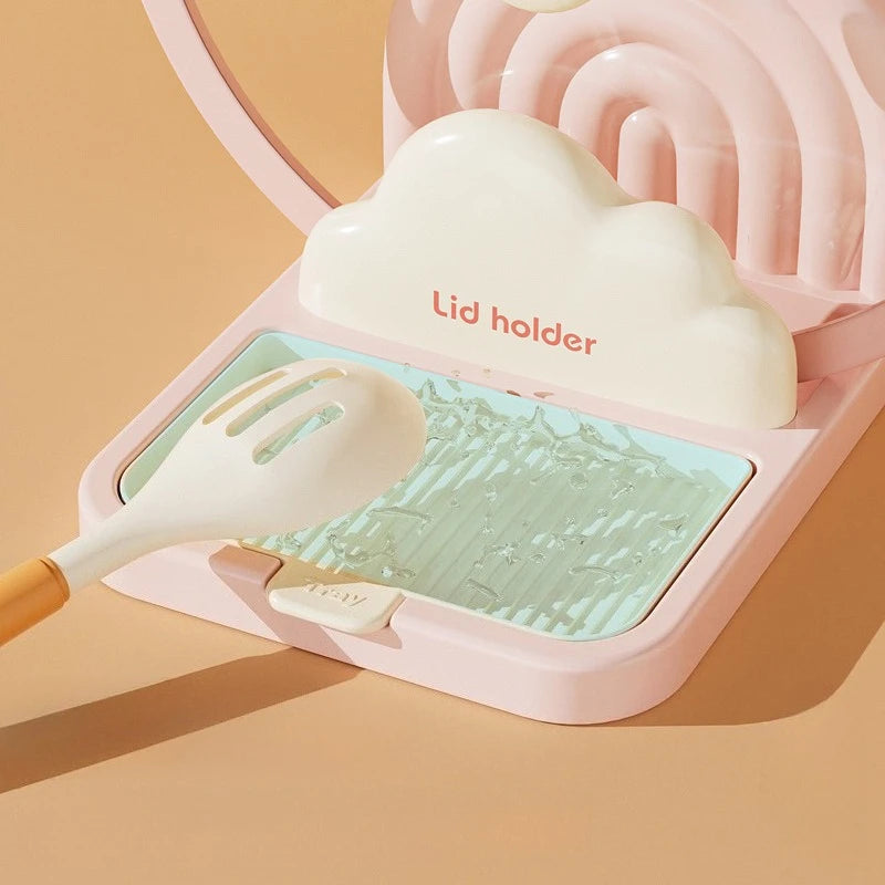 Besteck- & Topfdeckelhalter – ABS Multi-Funktion, 20x13.5x11cm