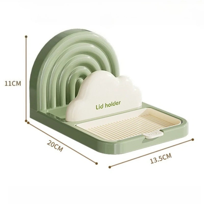 Besteck- & Topfdeckelhalter – ABS Multi-Funktion, 20x13.5x11cm