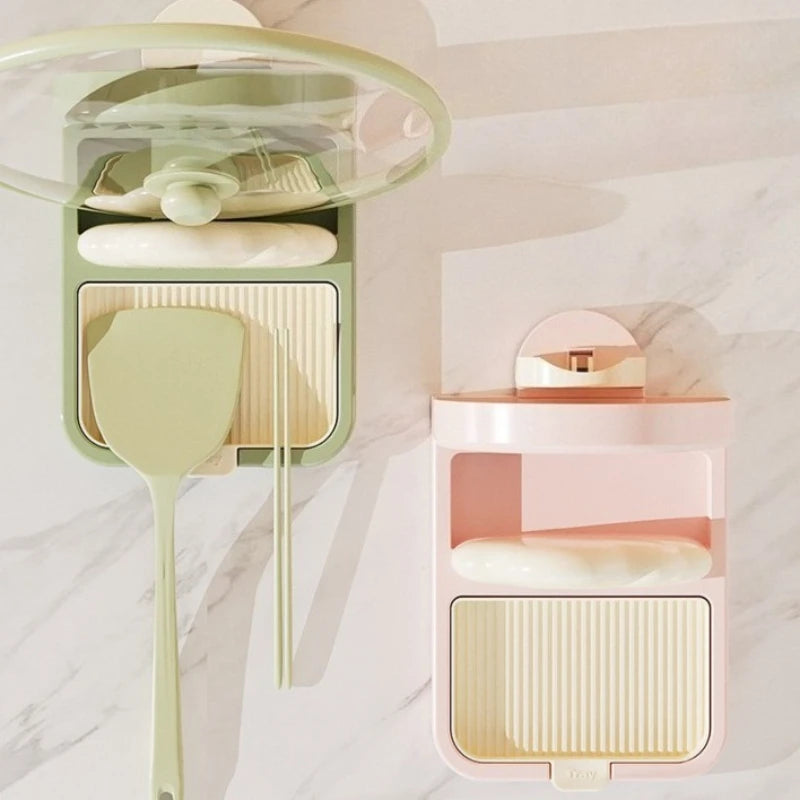 Besteck- & Topfdeckelhalter – ABS Multi-Funktion, 20x13.5x11cm