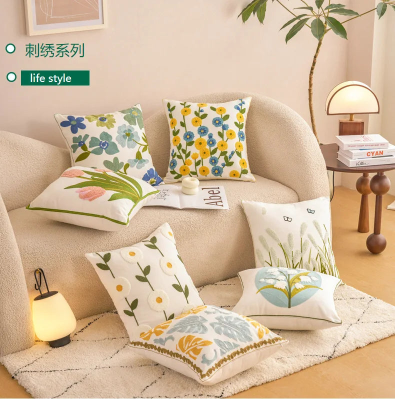 Bestickter Kissenbezug – Handmade Design – 450mm