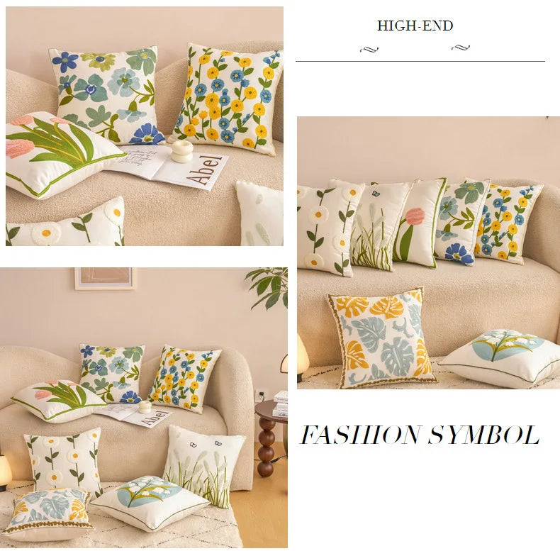 Bestickter Kissenbezug – Handmade Design – 450mm