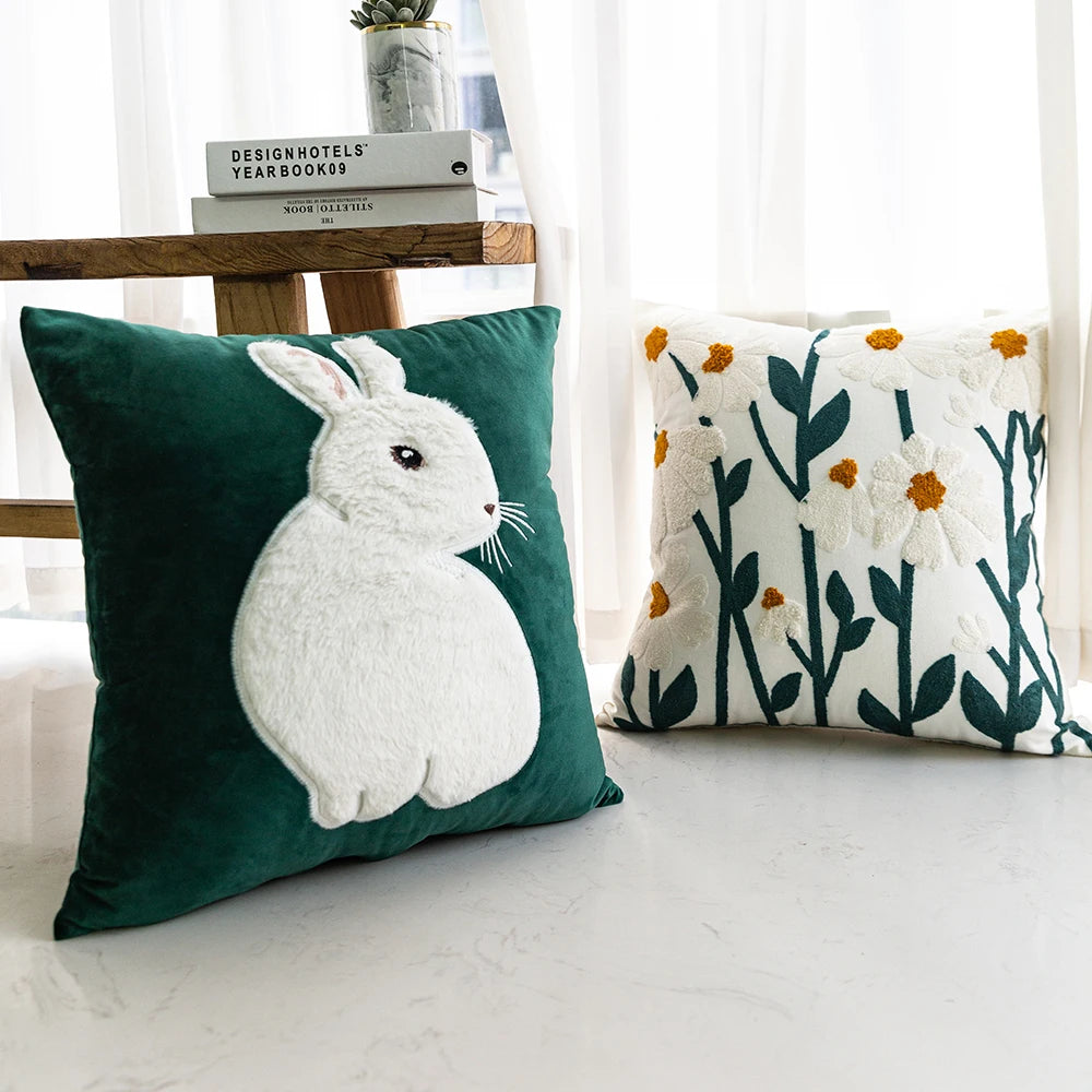 Besticktes Kissen – Koreanischer Stil 45x45cm