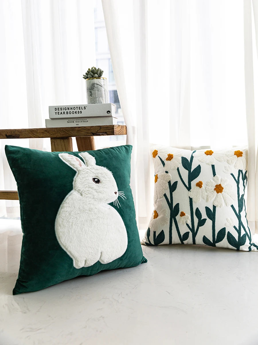 Besticktes Kissen – Koreanischer Stil 45x45cm