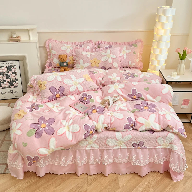 Bettbezug - Milchsamt Cartoon - King/Queen Grösse