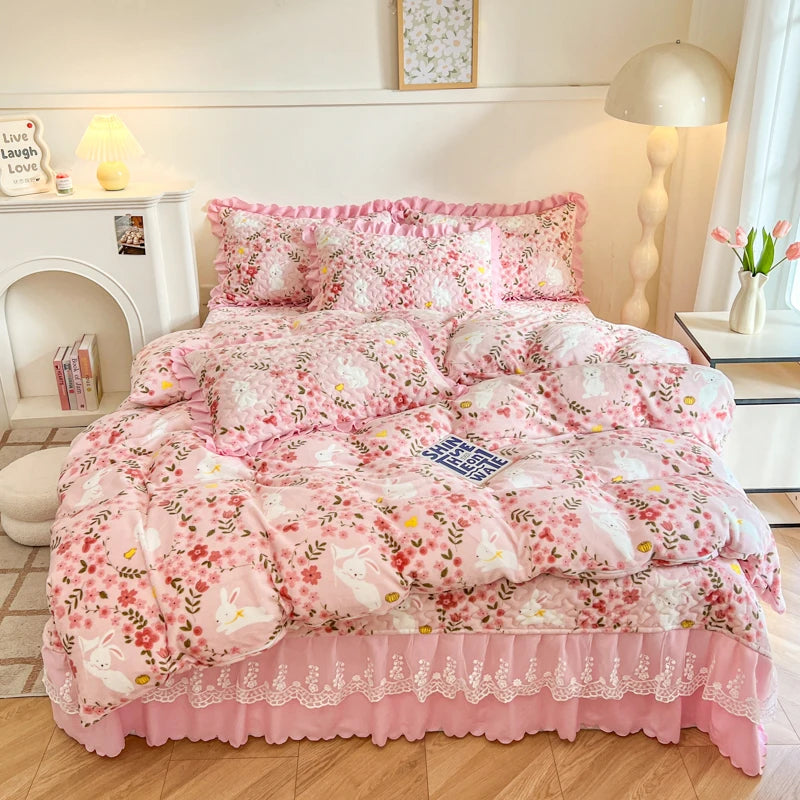 Bettbezug - Milchsamt Cartoon - King/Queen Grösse