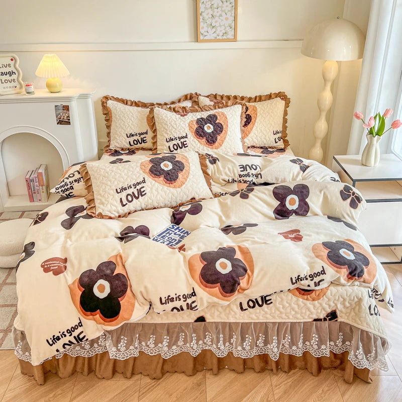 Bettbezug - Milchsamt Cartoon - King/Queen Grösse