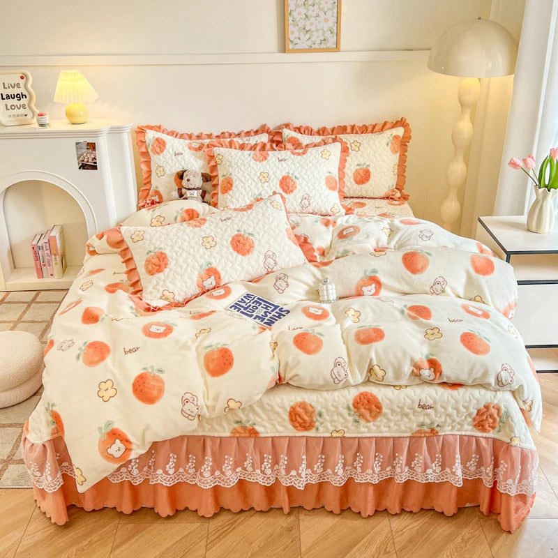 Bettbezug - Milchsamt Cartoon - King/Queen Grösse