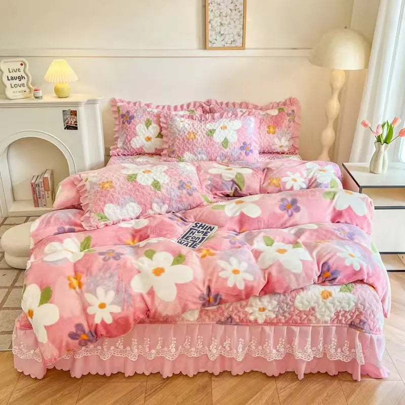 Bettbezug - Milchsamt Cartoon - King/Queen Grösse