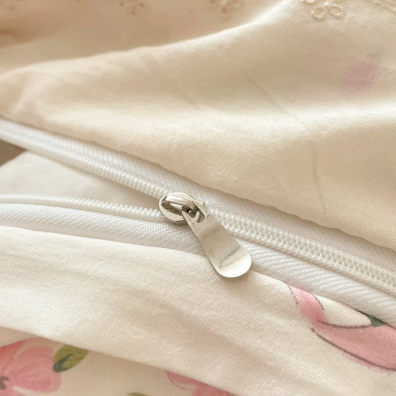 Floraler Bettbezug-Set aus Polyester in Farbe: 5, Grösse: King 220x240cm