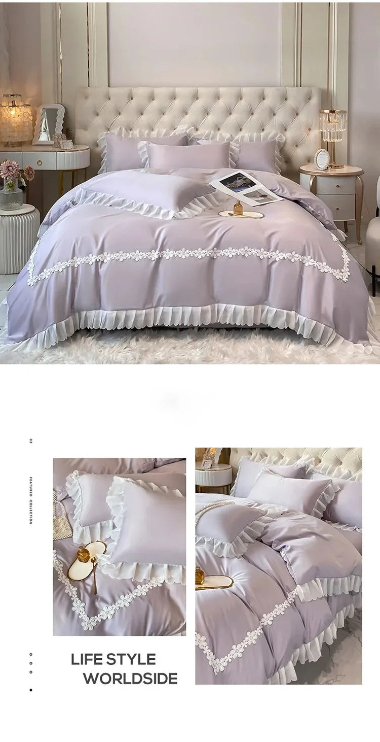 Bettwäsche – Gewaschene Baumwolle Prinzessin – 150x200cm