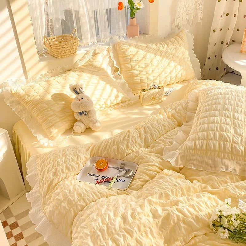 einfache unifarbene Bettwäsche aus Polyester für 1.8 m Bett, Farbe: L