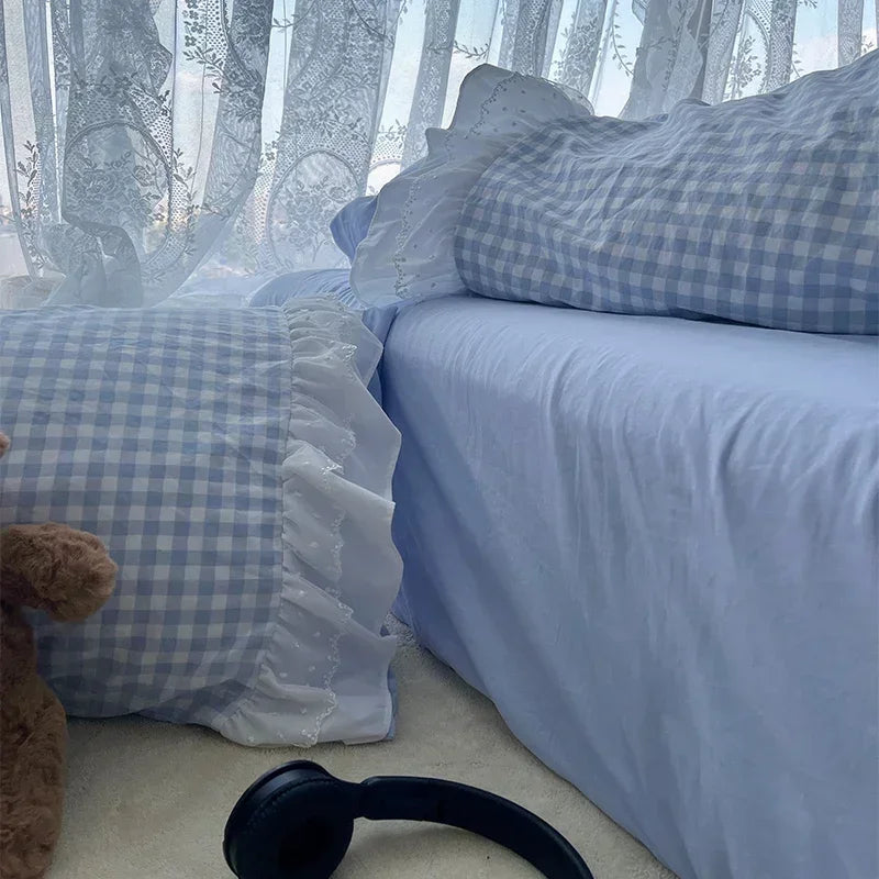 Bettwäsche-Set – Koreanische Spitze, Doppellagig – Mikrofaser