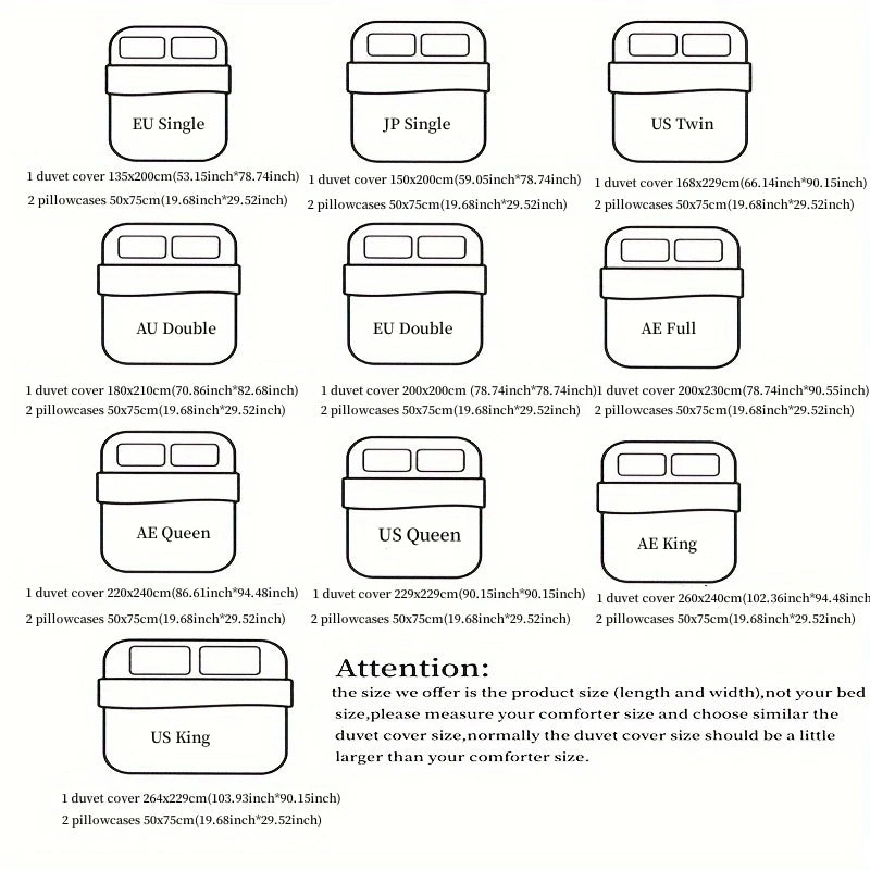 Bettwäsche-Set aus 100% Polyester, weiss, koreanischer Stil, für nordamerikanische Schlafzimmer