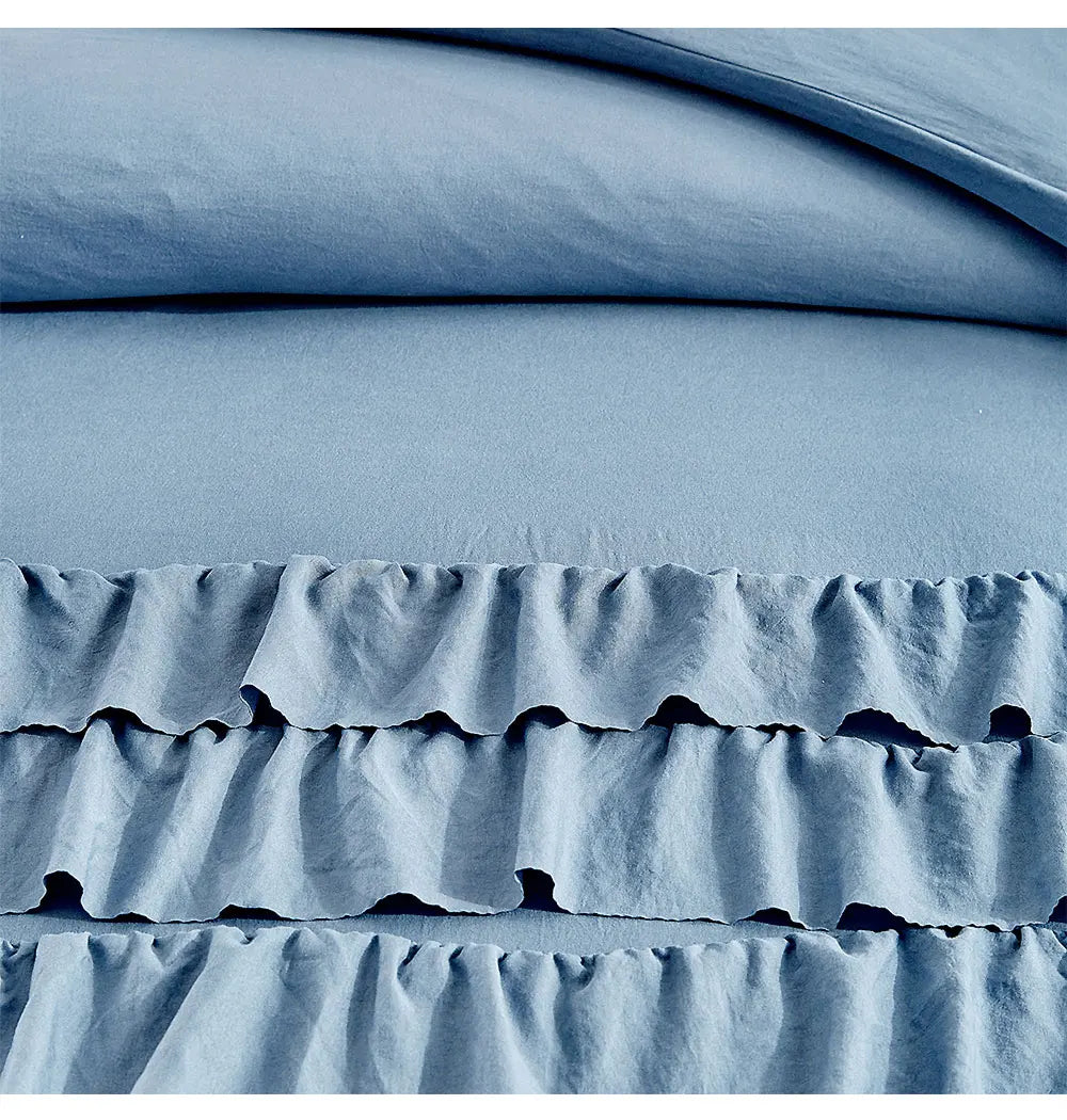 Bettwäsche-Set – Prinzessinnenstil Rüschen – Twin bis King