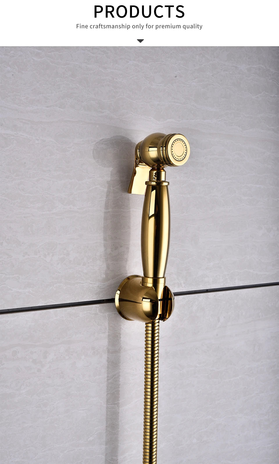 Bidet Sprüher – Messing Matt Finish Wandmontiert