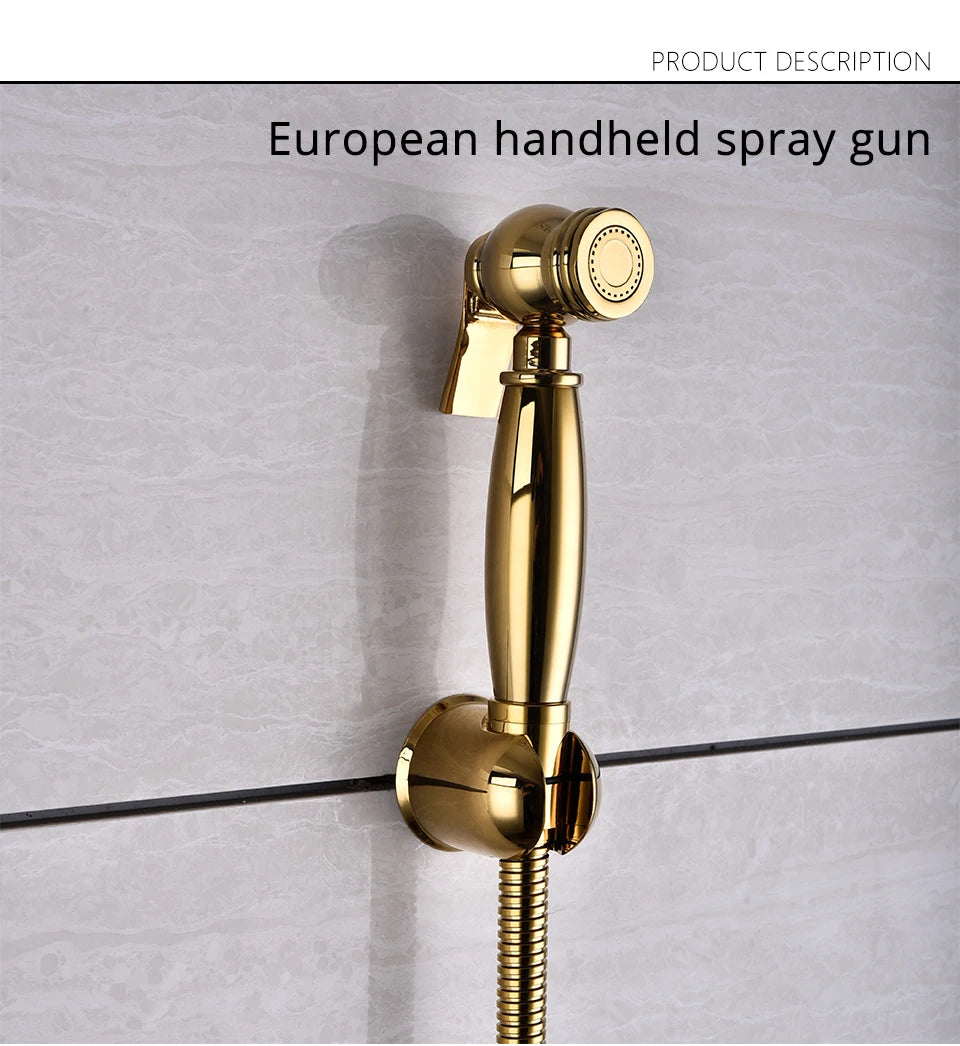 Bidet Sprüher – Messing Matt Finish Wandmontiert