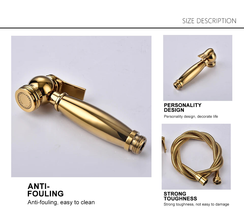 Bidet Sprüher – Messing Matt Finish Wandmontiert