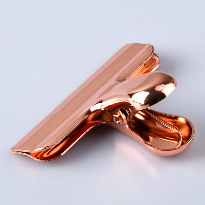 Binder-Clip – Roségold-Metall – 7.6x6cm