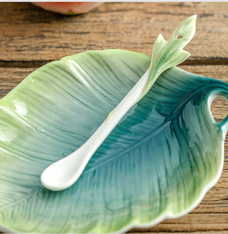 Blumen-Teeset – Porzellan Hibiskus – 9tlg, 6tlg Optionen