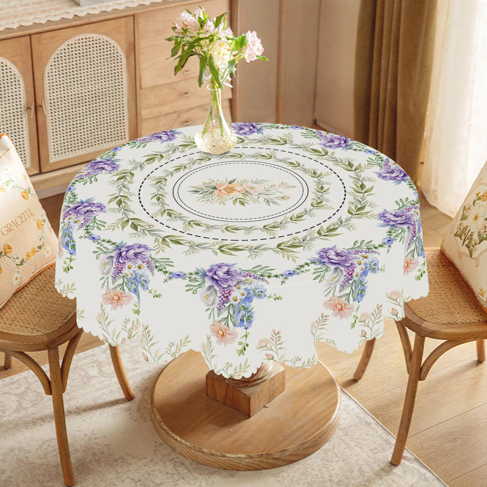 Blumen-Tischdecke – Pastoral-Polyester – Verschiedene Grössen