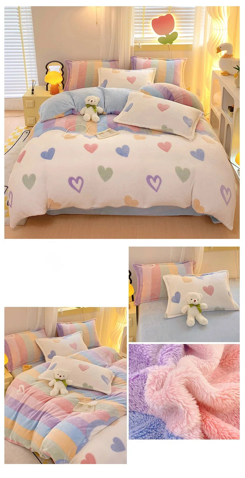 Blumendruck Bettbezug in Aimitu, King Grösse 220x240 cm aus Polyester