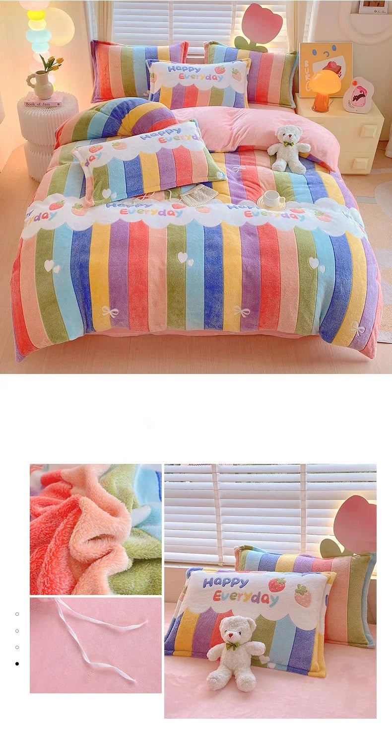 Blumendruck Bettbezug aus Polyester in Farbe: aimitu, Grösse: King220x240cm 1pc