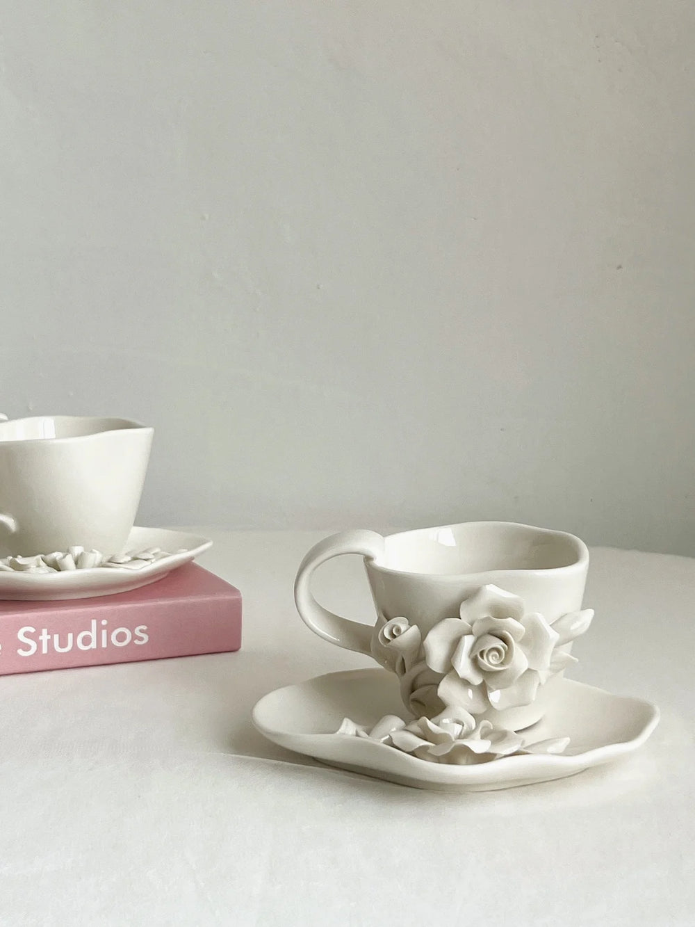 Blumentassen-Set – Europäisches Porzellan – H7.5cm; D9cm