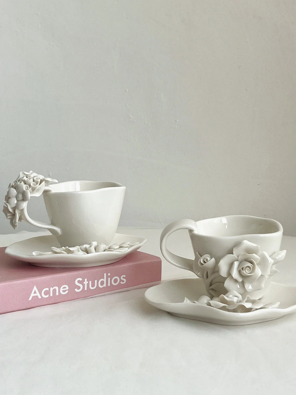 Blumentassen-Set – Europäisches Porzellan – H7.5cm; D9cm