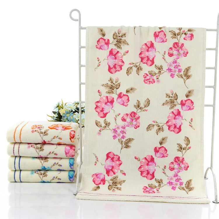 Blumentuch aus Baumwolle – Weich & Saugfähig – 34x74cm