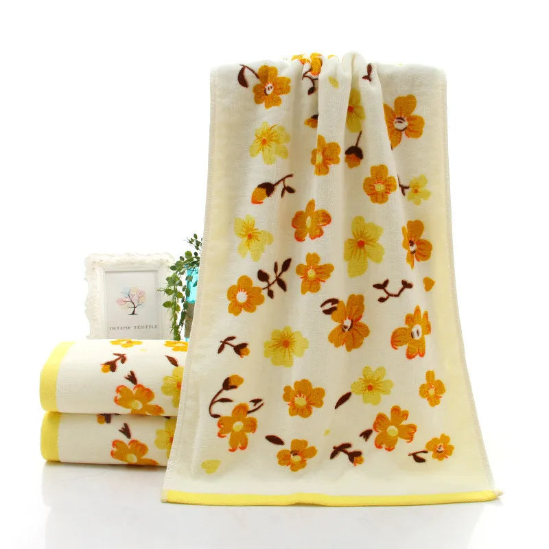 Blumentuch aus Baumwolle – Weich & Saugfähig – 34x74cm