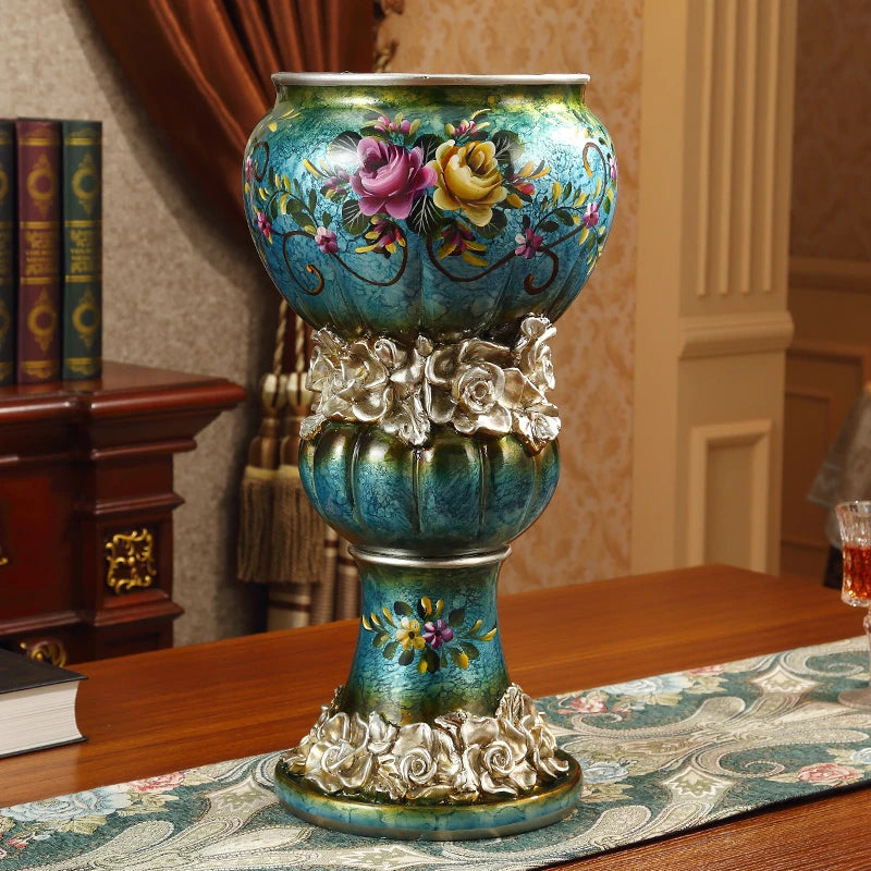 Keramik-Boden-Vase in hellgrau, europäisches Design, für kleine Räume