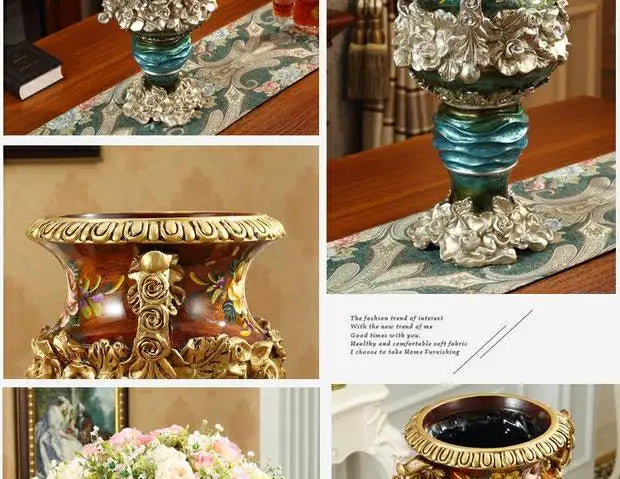 Keramik-Boden-Vase in hellgrau mit europäischem Design für den Wohnbereich