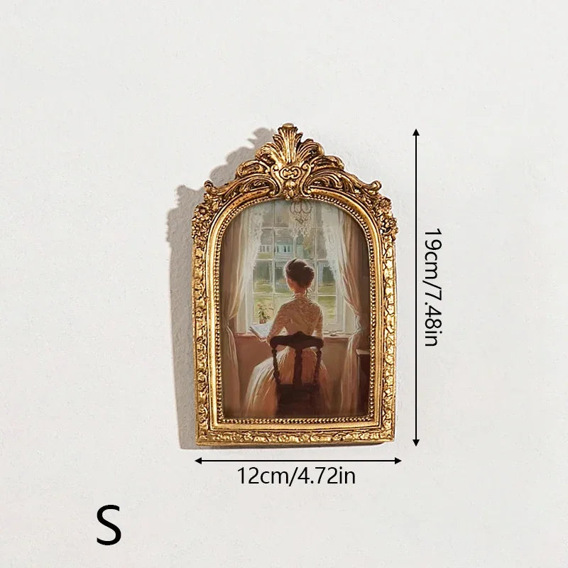 Bogenförmiger Fotorahmen – Klassisches Harzdesign – S, M, L Grössen