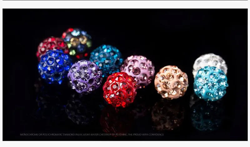 Böhmische Kristallperlen Set in 19 Farben, 10mm, Boho-Stil, für DIY-Schmuck