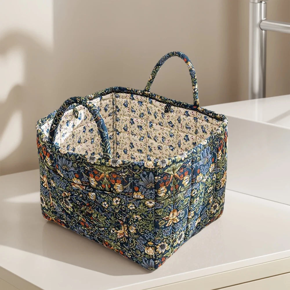 Boho Aufbewahrungskorb – Stoff – 33x27x26 cm