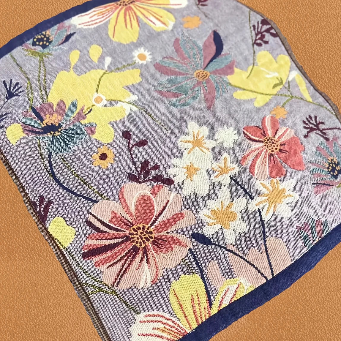 Boho Gesichts-Handtuch – Blumen Polyester-Mischung