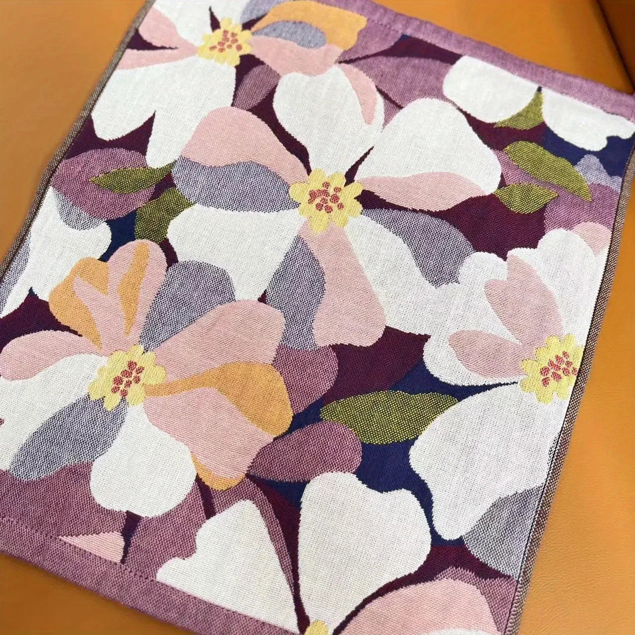 Boho Gesichts-Handtuch – Blumen Polyester-Mischung