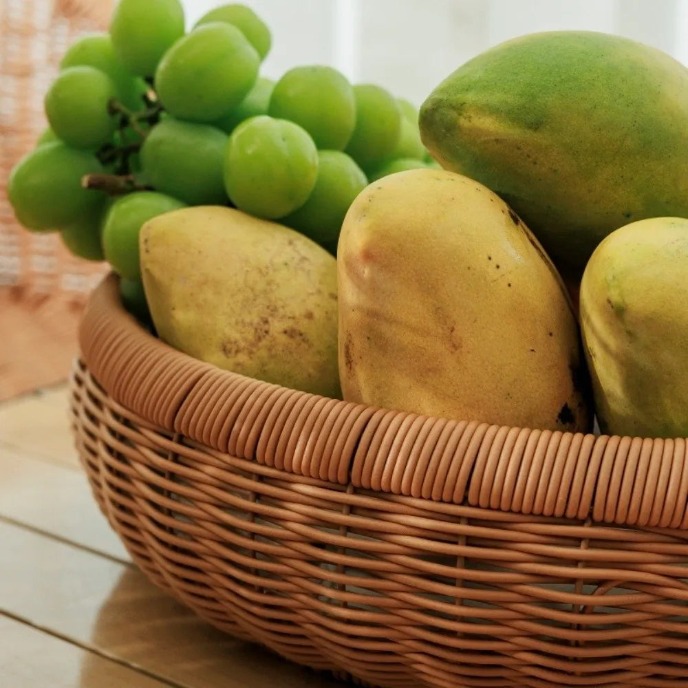 Boho Stil Rattan Tablett – Gewebte Struktur PP