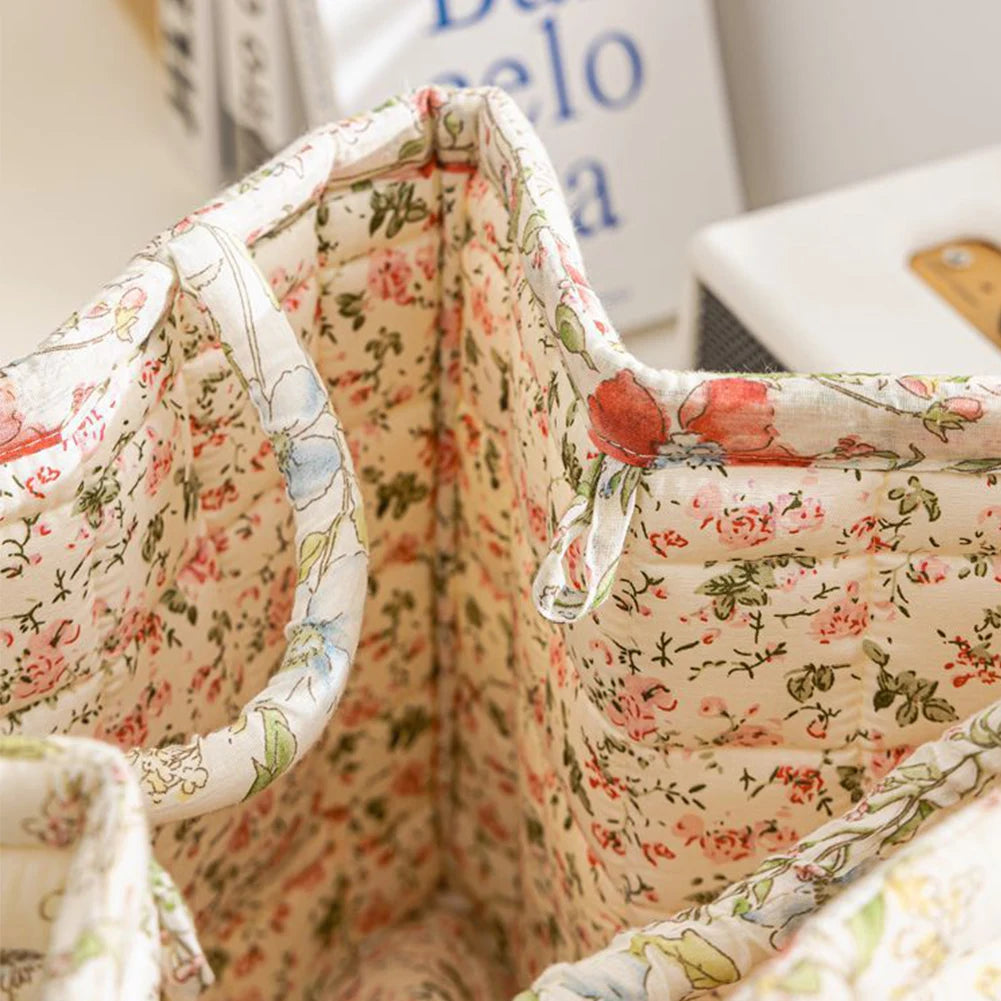 Boho Stoffaufbewahrungskorb – Gepolstertes Design