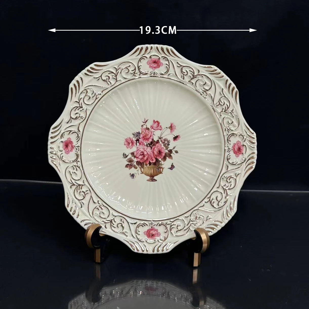 Bone China Kaffee-Set – Europäisch Handbemalt 1.0L