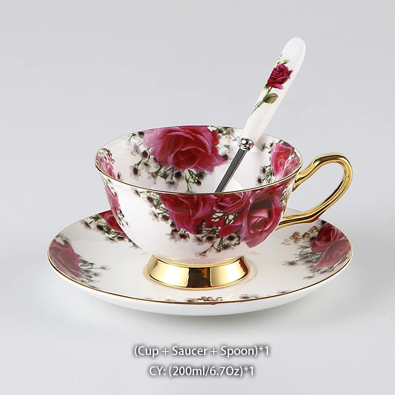 Bone China Kaffee Set – Vintage Eleganz – Multi-Grösse