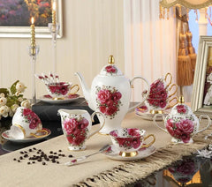 Bone China Kaffee Set – Vintage Eleganz – Multi-Grösse