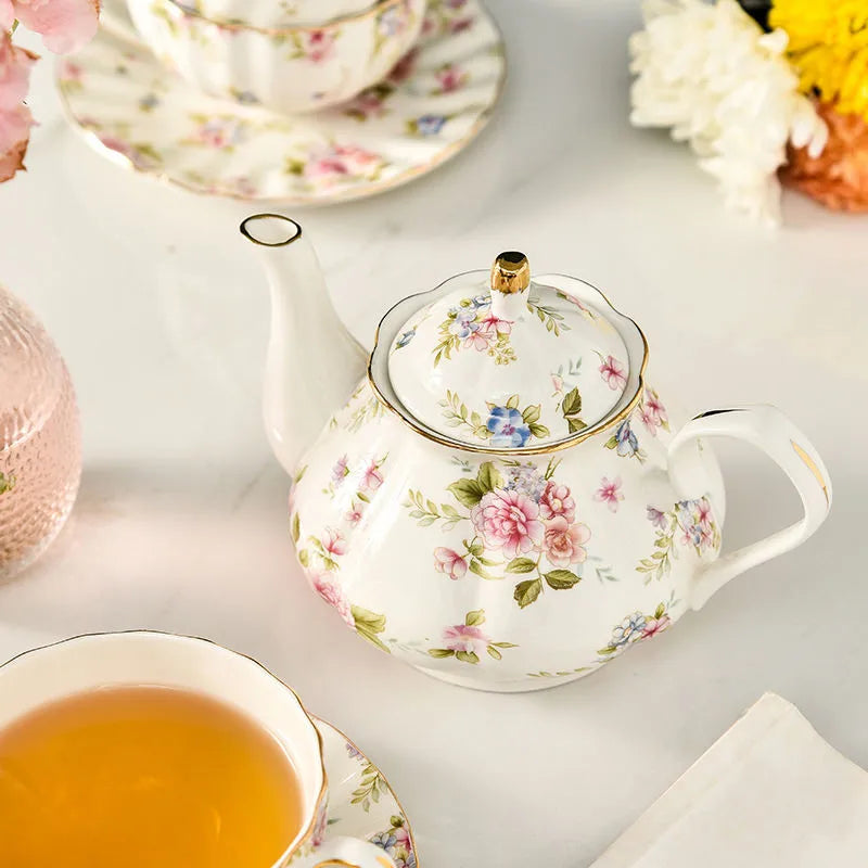 Bone China Teekanne – Elegantes Design – 400ML Volumen