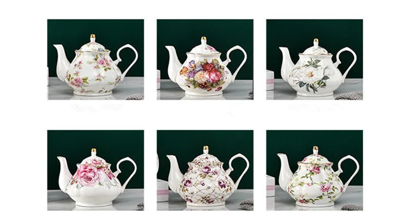 Bone China Teekanne – Elegantes Design – 400ML Volumen