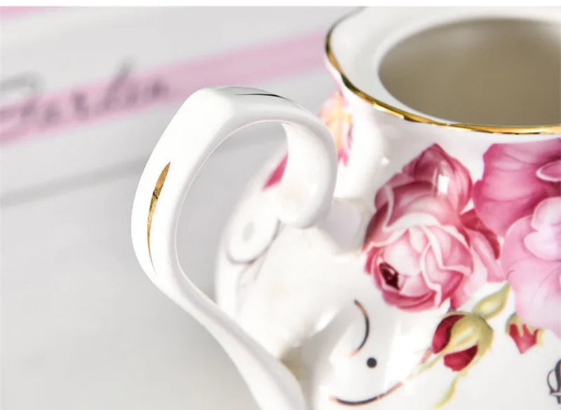 Bone China Teekanne – Elegantes Design – 400ML Volumen