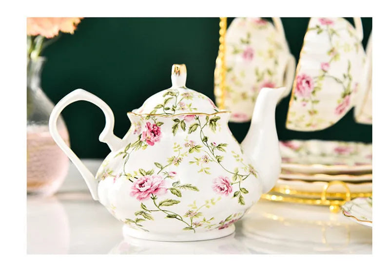 Bone China Teekanne – Elegantes Design – 400ML Volumen