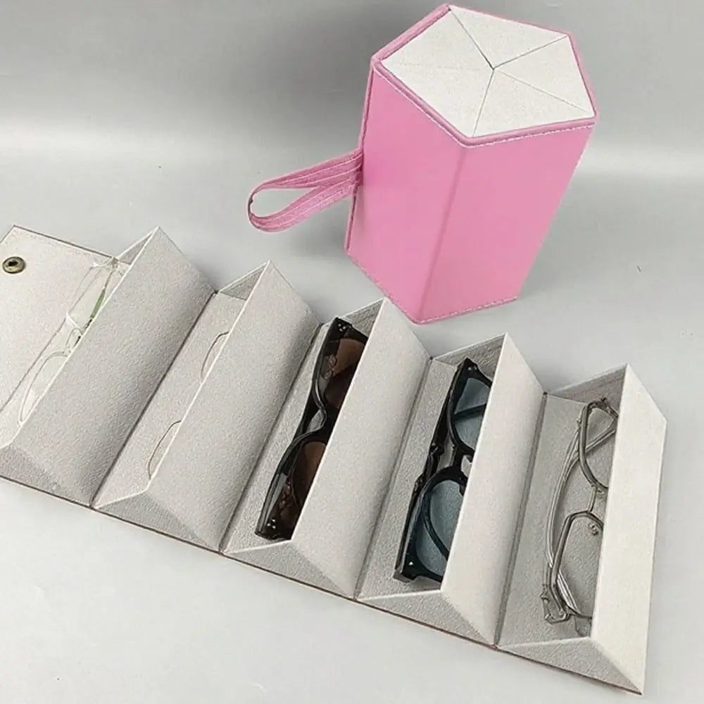 Brillen Organizer – PU Leder – Multislot Reiseetui