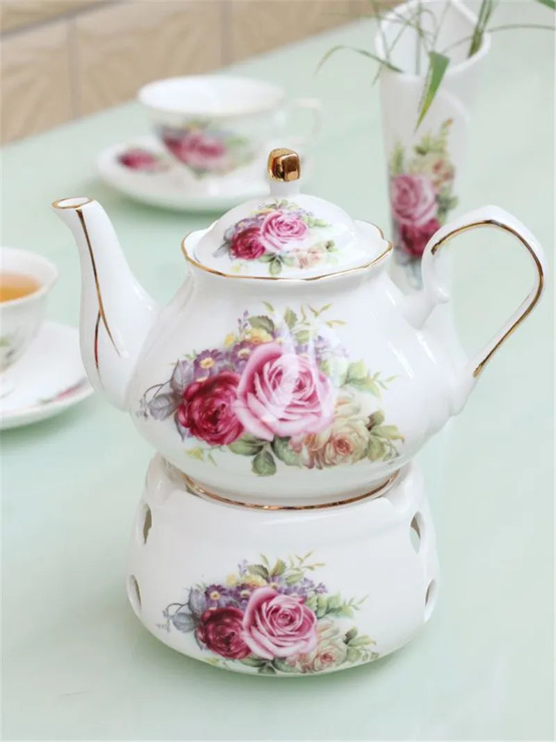 Britisches Teeset – Pink Camellia Keramik – 500ML Kanne