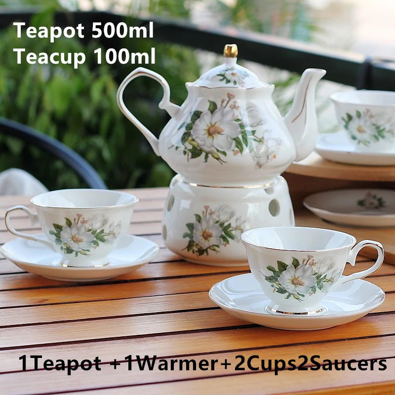 Britisches Teeset – Pink Camellia Keramik – 500ML Kanne